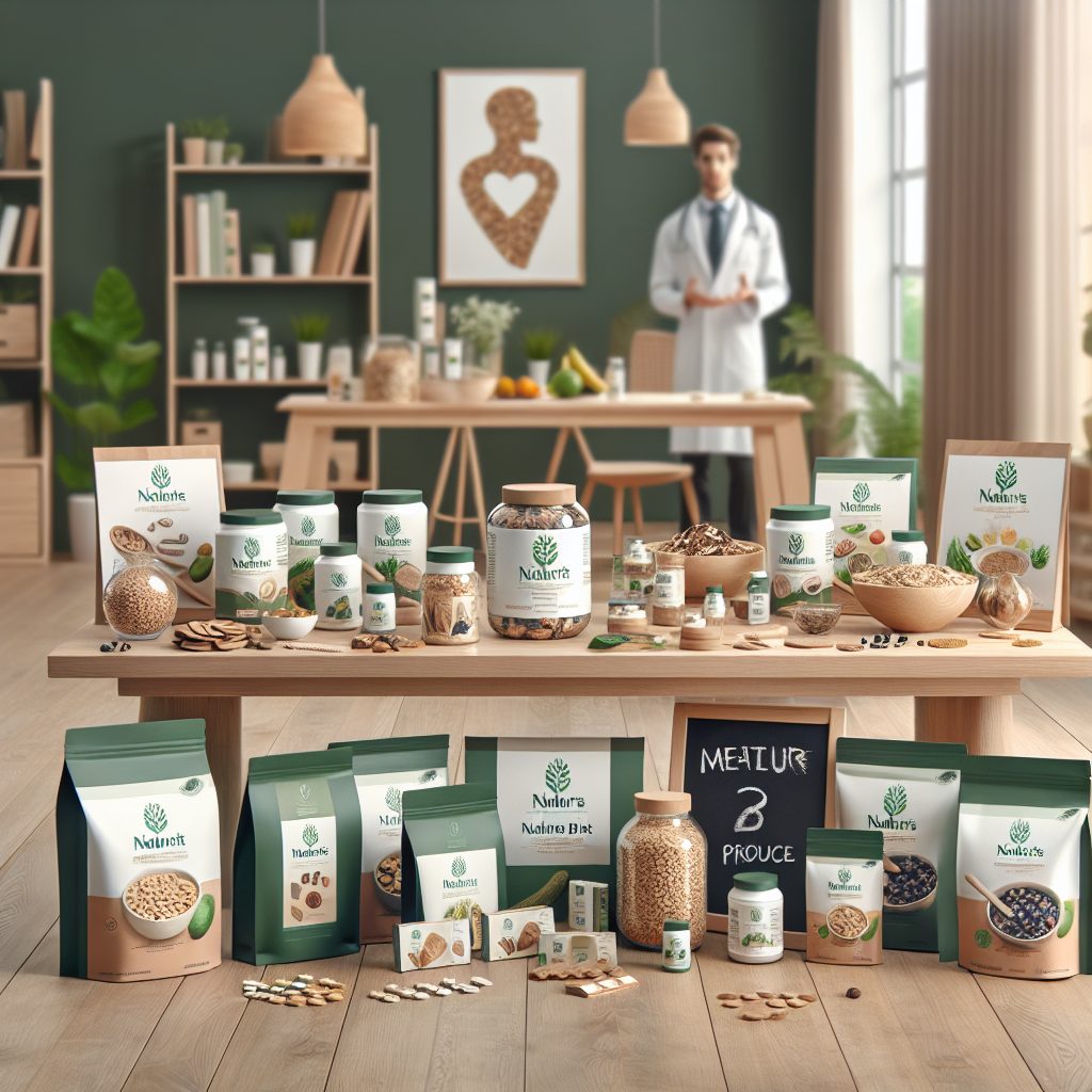 Productos de salud Naturline en tienda.